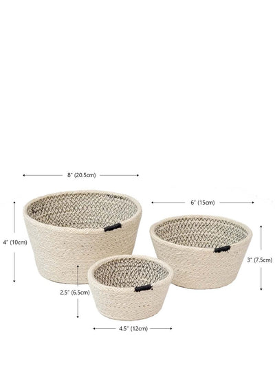Amari Bowl - Black (Set of 3) - The Sunflower Store Co