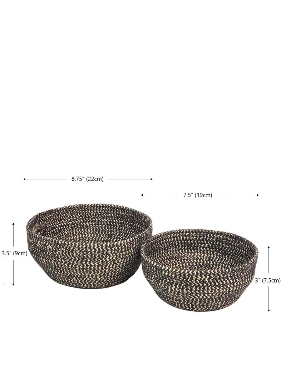 Glitter Bowl - Black (Set of 2) - The Sunflower Store Co