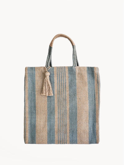 Dora Jute Tote Bag - Pale Green - The Sunflower Store Co
