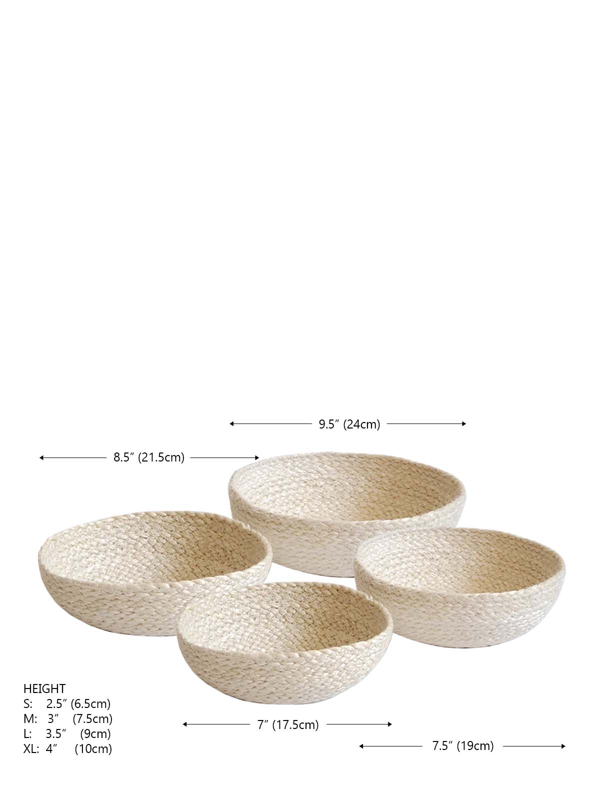 Kata Candy Bowl - White (Set of 4) - The Sunflower Store Co