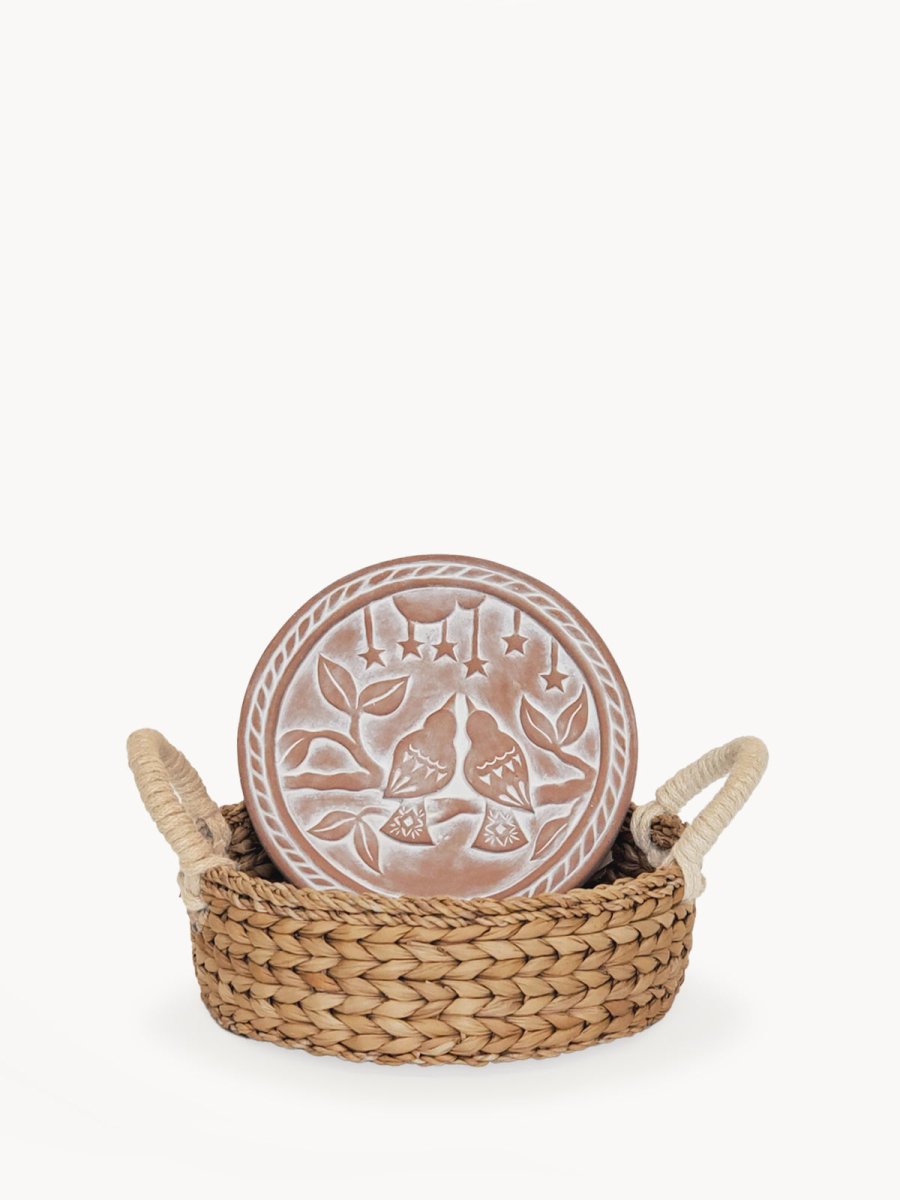 Bread Warmer & Basket - Lovebirds Round - The Sunflower Store Co