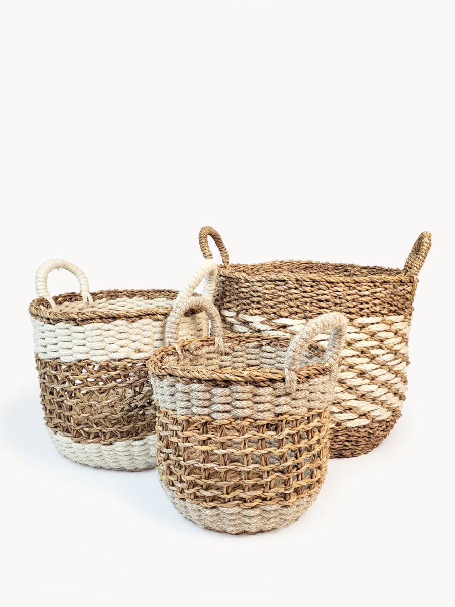 Ula Mesh Basket - Natural - The Sunflower Store Co