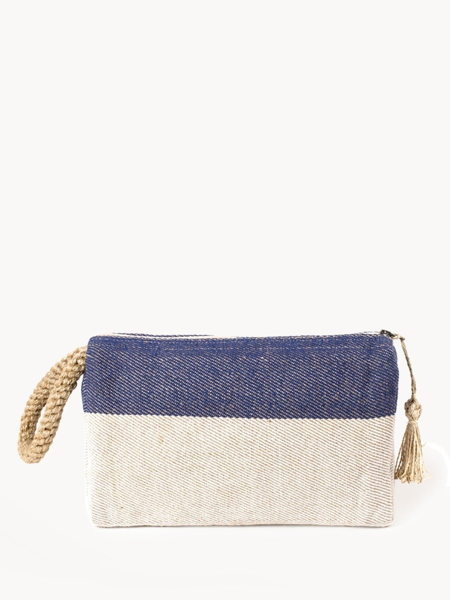 Block A Clutch - Blue - The Sunflower Store Co