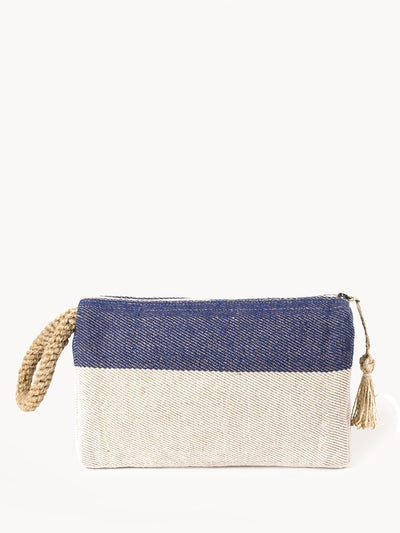 Block A Clutch - Blue - The Sunflower Store Co