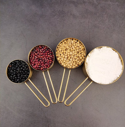 Stainless Steel Measuring Cup Gold DIY Tool - The Sunflower Store Co