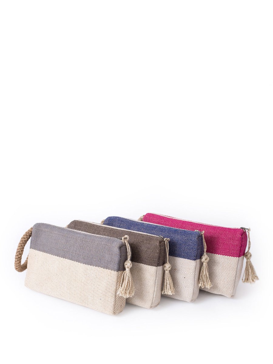 Block A Clutch - Blue - The Sunflower Store Co