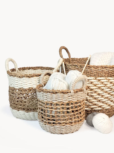 Ula Mesh Basket - Natural - The Sunflower Store Co