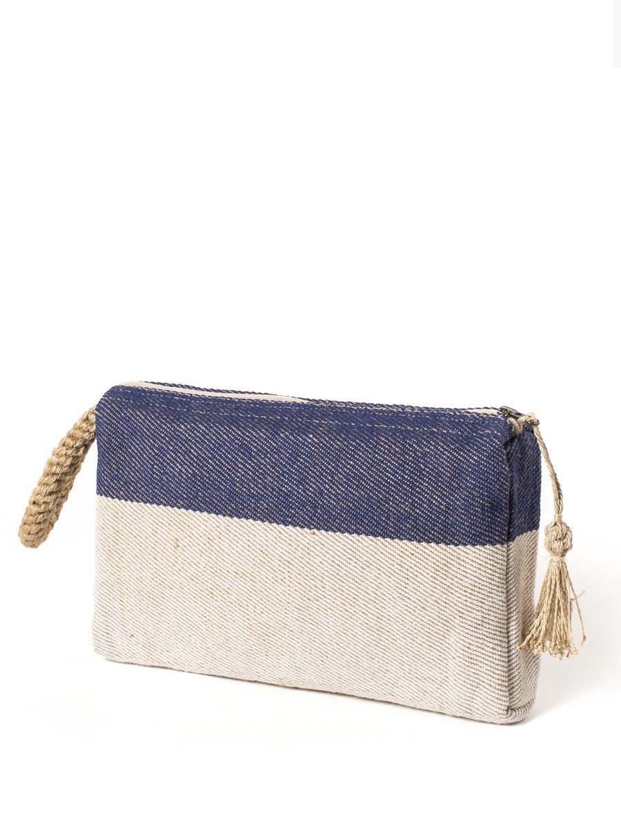 Block A Clutch - Blue - The Sunflower Store Co