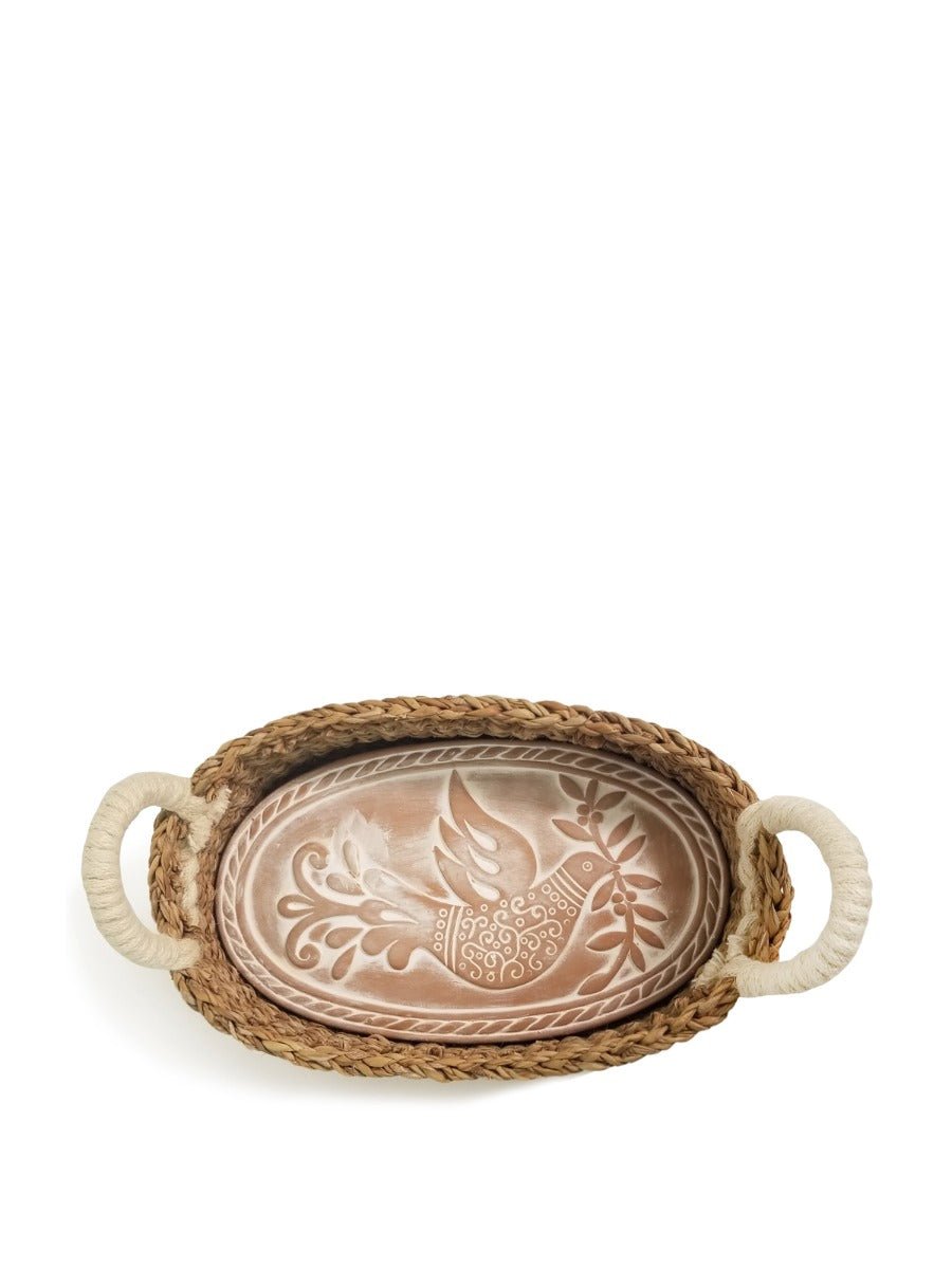Bread Warmer & Basket - Bird Oval - The Sunflower Store Co