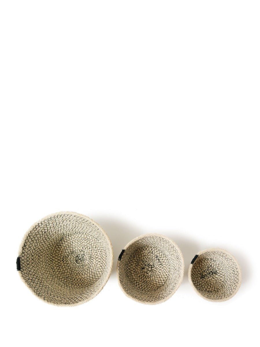 Amari Bowl - Black (Set of 3) - The Sunflower Store Co