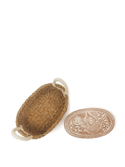 Bread Warmer & Basket - Bird Oval - The Sunflower Store Co