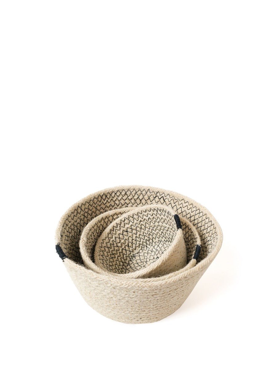 Amari Bowl - Black (Set of 3) - The Sunflower Store Co