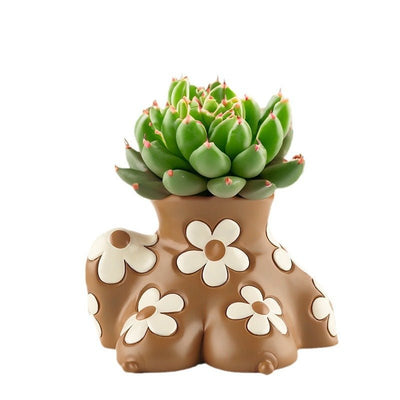 Creative Resin Body Art Flowerpot Home Home Decor - The Sunflower Store Co