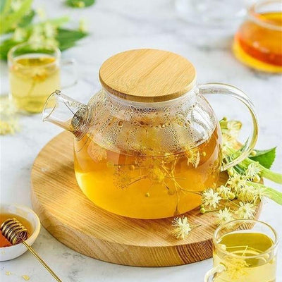 Thermo Glass Teapot 32 Fl Oz | High temperature and shock resistant - The Sunflower Store Co