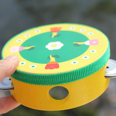 Infant teaching aids wooden hand drums - The Sunflower Store Co