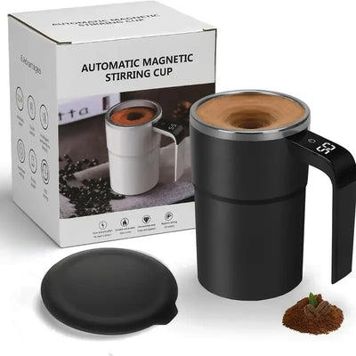 Smart Temperature - measuring Magnetic Automatic Stirring Cup, Electric Portable Coffee Cup, Milkshake Cup, Fitness Protein Shake Powder Cup - The Sunflower Store Co