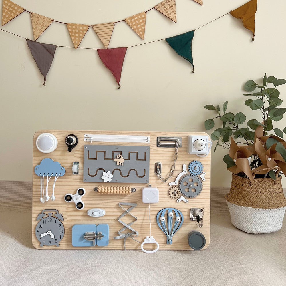 Baby Busy Board Finished DIY Accessories Teaching Aids - The Sunflower Store Co
