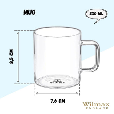 Thermo Glass Mug 11 Oz | High temperature and shock resistant - The Sunflower Store Co
