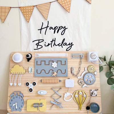 Baby Busy Board Finished DIY Accessories Teaching Aids - The Sunflower Store Co