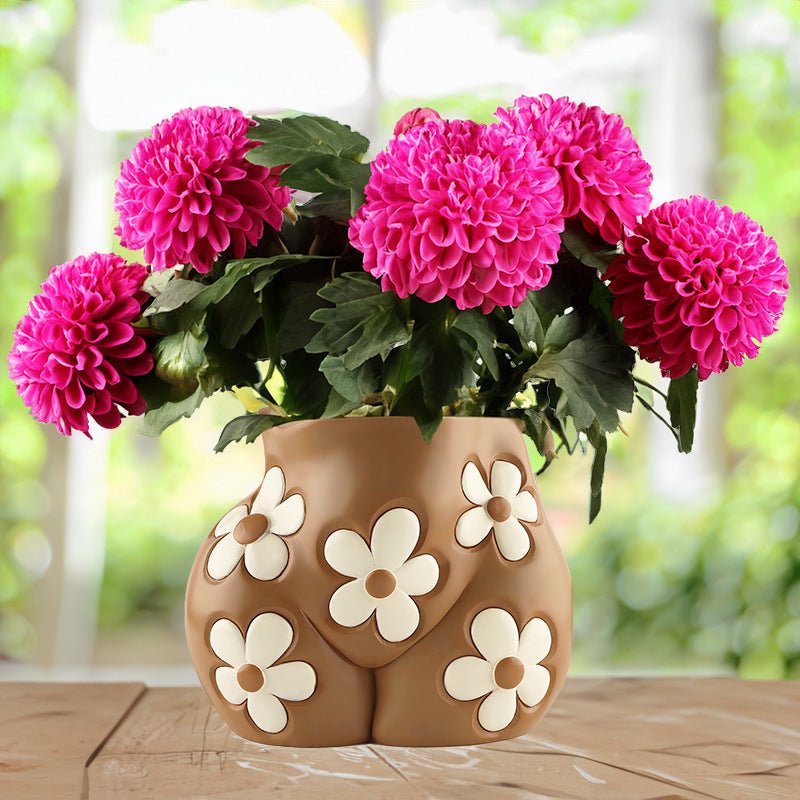 Creative Resin Body Art Flowerpot Home Home Decor - The Sunflower Store Co