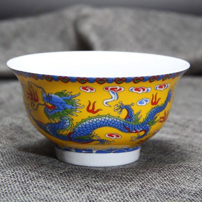 Porcelain Thin Tire Porcelain Tibetan Ghee Bowl - The Sunflower Store Co