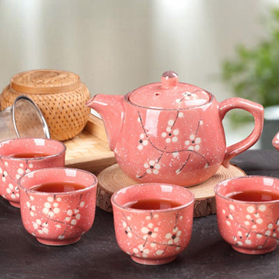 Porcelain Kung Fu Tea Set Suit - The Sunflower Store Co