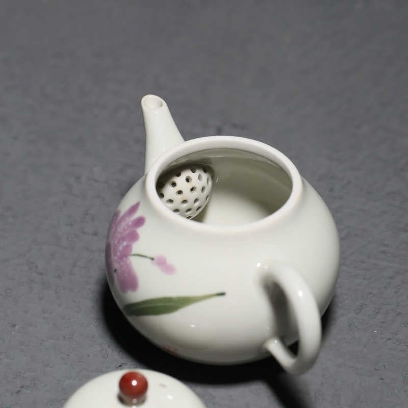 Hand Painted Underglaze Porcelain Teapot - The Sunflower Store Co