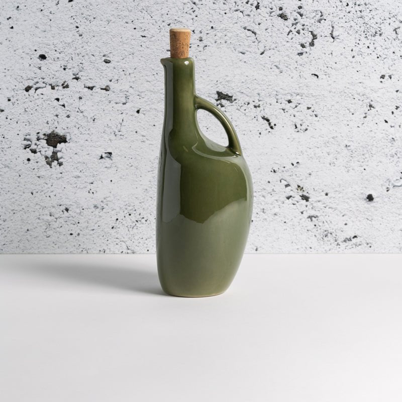 Stoneware Olive Oil Bottle | Canard 34oz - The Sunflower Store Co