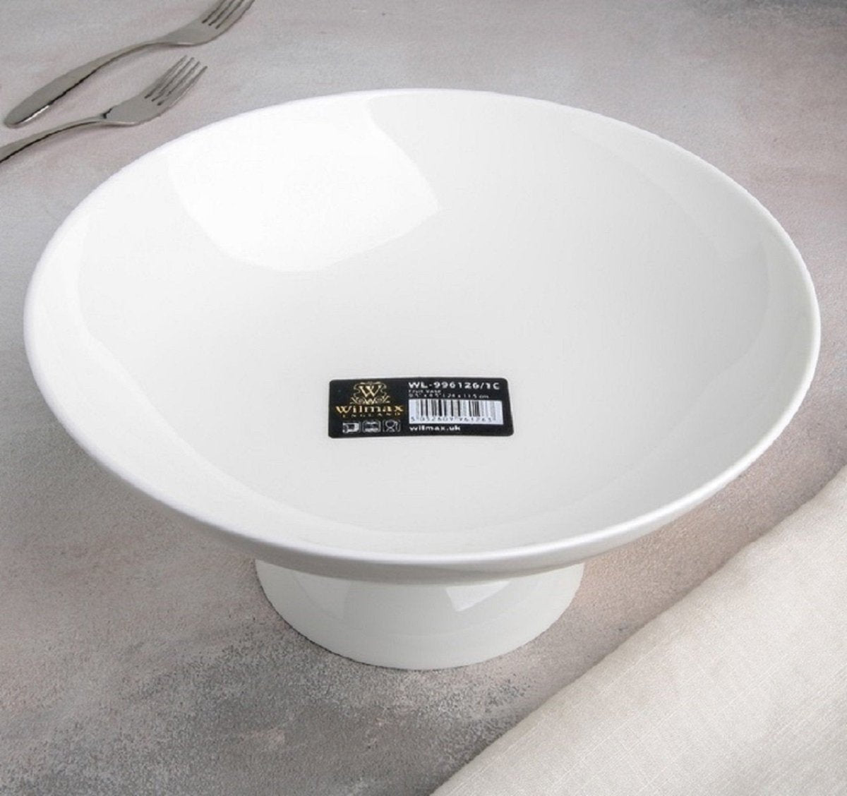 White Fruit Vase 9.5" inch X 4.5" inch |In Colour Box - The Sunflower Store Co