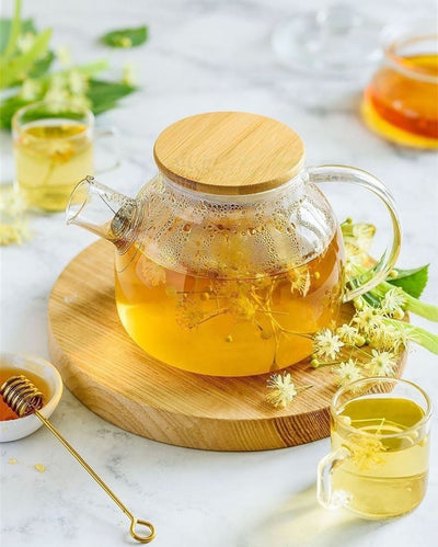 Thermo Glass Teapot 32 Fl Oz | High temperature and shock resistant - The Sunflower Store Co