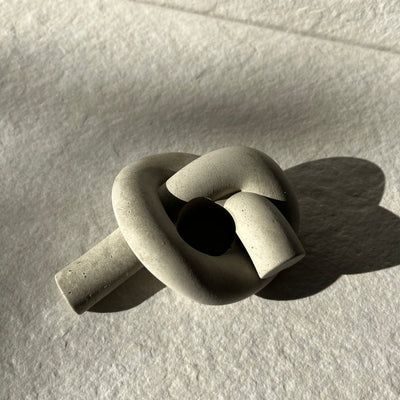 The Knot Concrete Candle Holder - The Sunflower Store Co