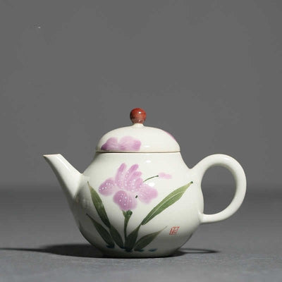 Hand Painted Underglaze Porcelain Teapot - The Sunflower Store Co