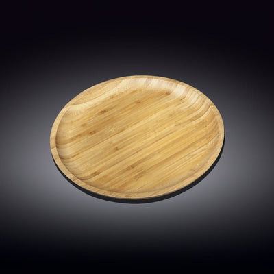 Bamboo Round Plate 9" inch |For Appetizers / Barbecue / Steak - The Sunflower Store Co