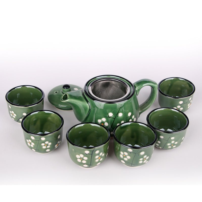 Porcelain Kung Fu Tea Set Suit - The Sunflower Store Co