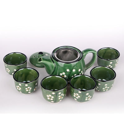 Porcelain Kung Fu Tea Set Suit - The Sunflower Store Co