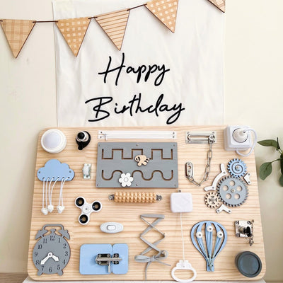 Baby Busy Board Finished DIY Accessories Teaching Aids - The Sunflower Store Co