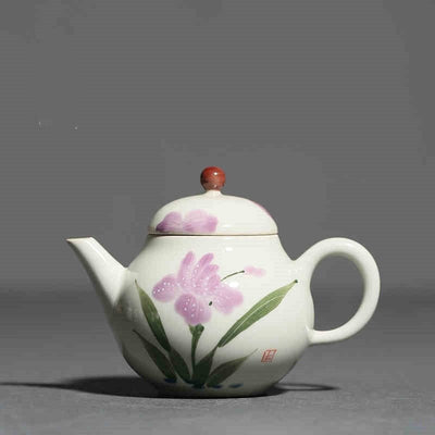 Hand Painted Underglaze Porcelain Teapot - The Sunflower Store Co