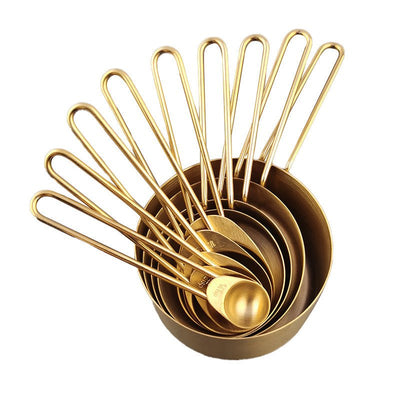 Stainless Steel Measuring Cup Gold DIY Tool - The Sunflower Store Co