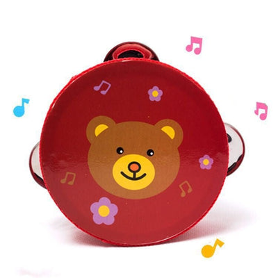 Infant teaching aids wooden hand drums - The Sunflower Store Co