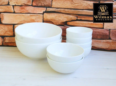 White Bowl 8" inch | 20 Cm 57 Oz | 1700 Ml - The Sunflower Store Co