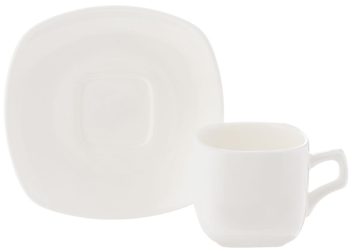 White 3 Oz | 90 Ml Coffee Cup & Saucer - The Sunflower Store Co