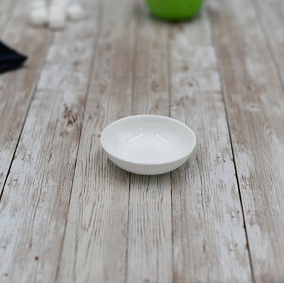 A Mignardises (Petit Four) Serving Set With Bamboo Oval Tray And Porcelain Dishes To Match - The Sunflower Store Co