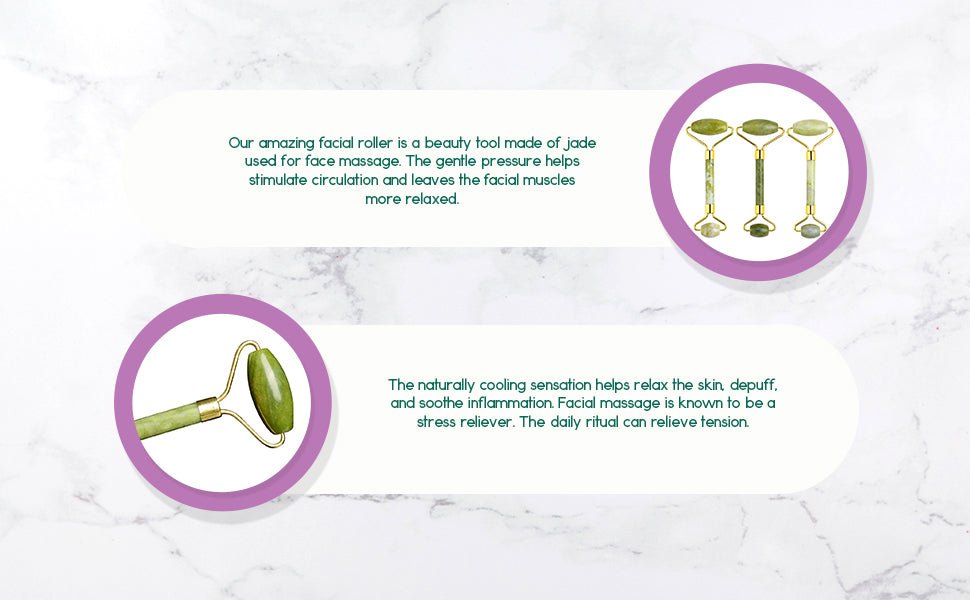 Jade Facial Roller - The Sunflower Store Co