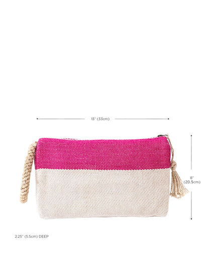 Block A Clutch - Pink - The Sunflower Store Co