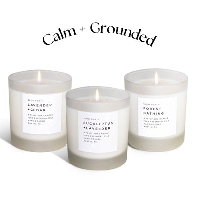 Calm + Grounded Trio - Signature Candle Bundle - The Sunflower Store Co