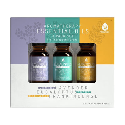 3 Pack Aromatherapy Essential oils (Lavender, Eucalyptus, Frankincense) - The Sunflower Store Co