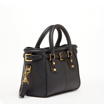 SUSU Top Handle Leather Satchel Bag Black Purse Crossbody Bag for Women - The Sunflower Store Co