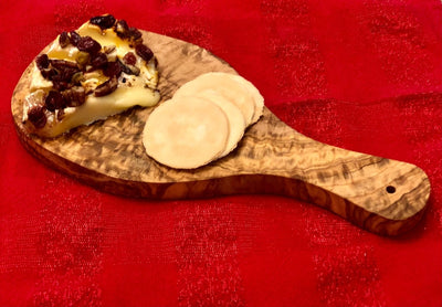 Original Olive Wood Cutting Board with Handle - The Sunflower Store Co
