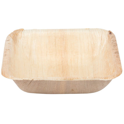 Palm Leaf Square Bowl 3.5" Inch - 3oz Mini (25 count) - The Sunflower Store Co