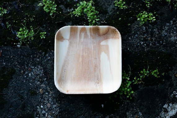 Palm Leaf Square Plates 7" Inch (Set of 100/50/25) - The Sunflower Store Co